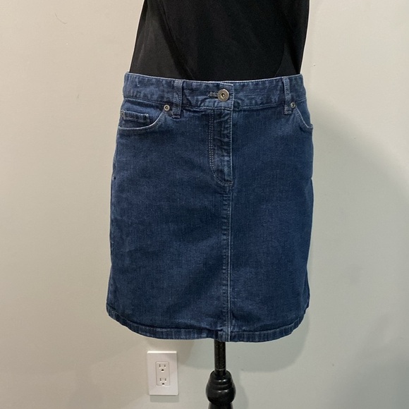 Ann Taylor Blue Jean Skirt Size 6 - Picture 10 of 12